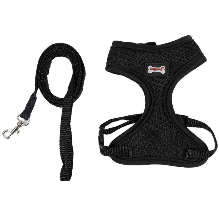 Adjustable Pet Lead Leash Cat Dog Harness And Soft Mesh Walking Harness Vest Apparel Image 6