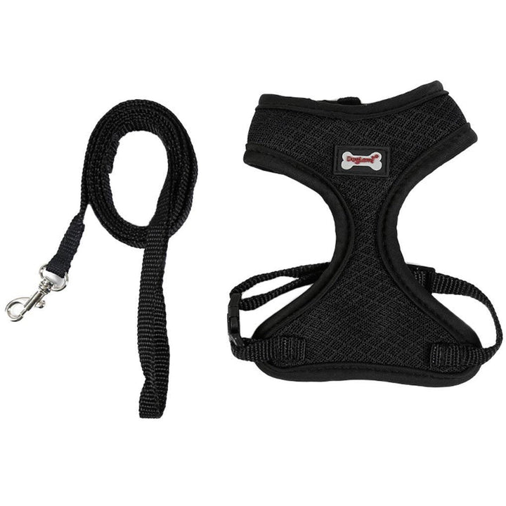 Adjustable Pet Lead Leash Cat Dog Harness And Soft Mesh Walking Harness Vest Apparel Image 12