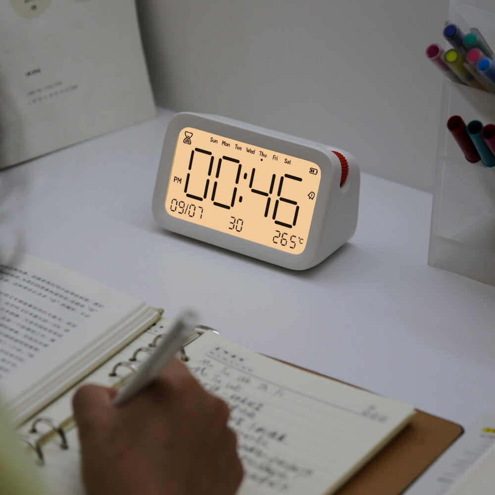 Alarm Clock Multi-function Smart bluetooth Timekeeping Clock Digital Diaplsy Electronic with Temperature Date Clock Image 3