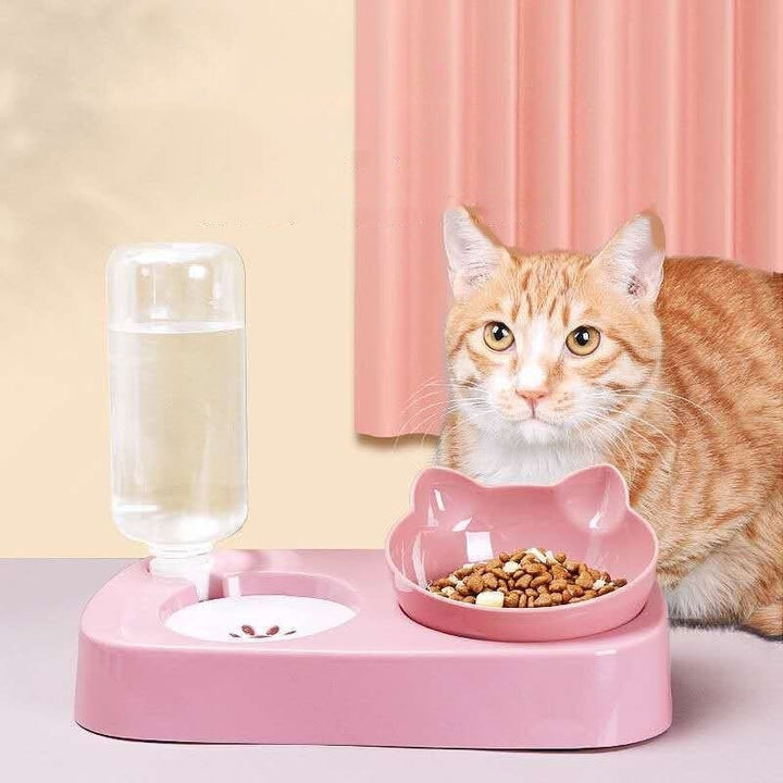 Anti-overturning Cat Bowl Separation Design Autoxic Drinking Water Basin Largr Capacity Pet Bowl Image 1