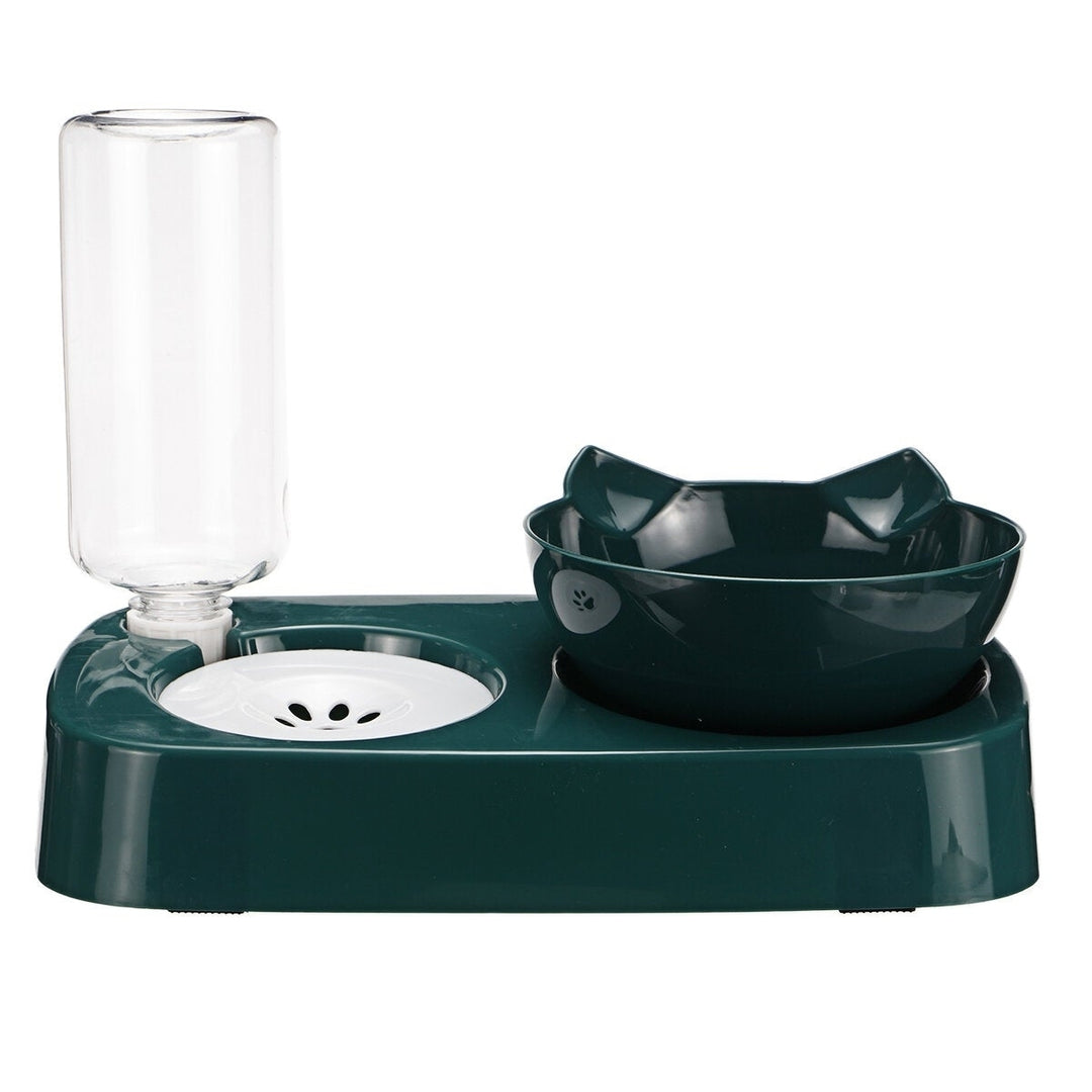 Anti-overturning Cat Bowl Separation Design Autoxic Drinking Water Basin Largr Capacity Pet Bowl Image 5