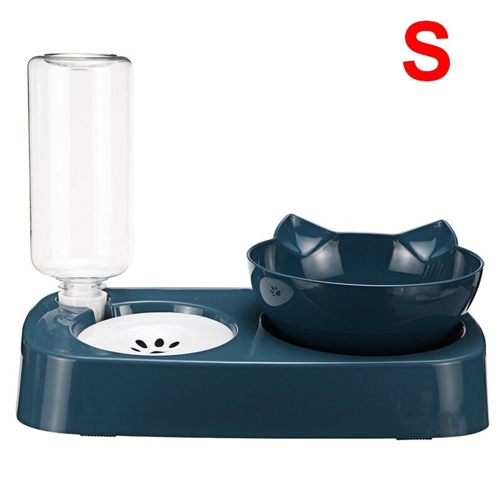 Anti-overturning Cat Bowl Separation Design Autoxic Drinking Water Basin Largr Capacity Pet Bowl Image 6