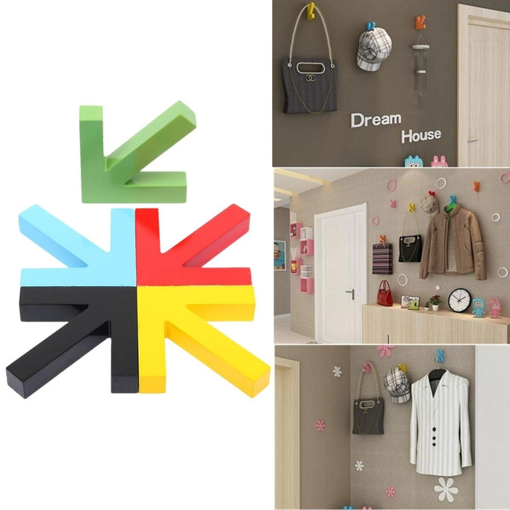 Arrow Shape Hook Clothes Rack Wall Mounted Hanger DTTT Image 1