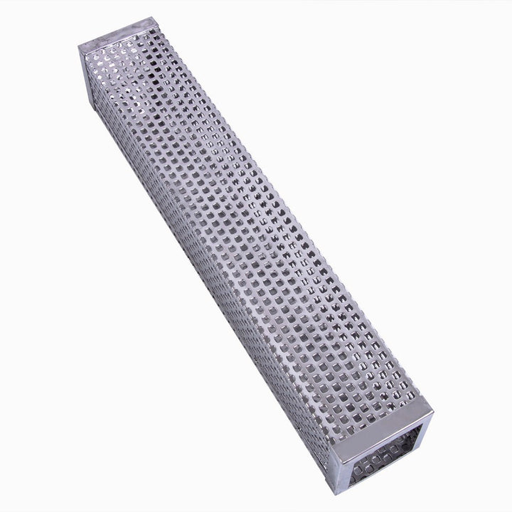 BBQ Stainless Steel Perforated Mesh Smoker Tube Filter Gadget Hot Cold Smoking Image 8