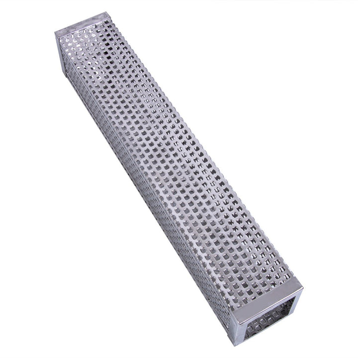 BBQ Stainless Steel Perforated Mesh Smoker Tube Filter Gadget Hot Cold Smoking Image 10