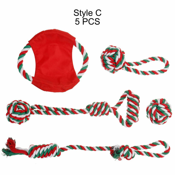 Assorted Dog Puppy Pet Toys Ropes Chew Balls Training Play Bundle Teething Aid Image 1