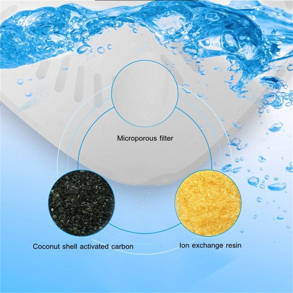 Automacitc Pet Dispenser Filter Pet Drinking Fountain Filter Triple Filtration Easy Assemble Pet Water Dispenser Filter Image 5