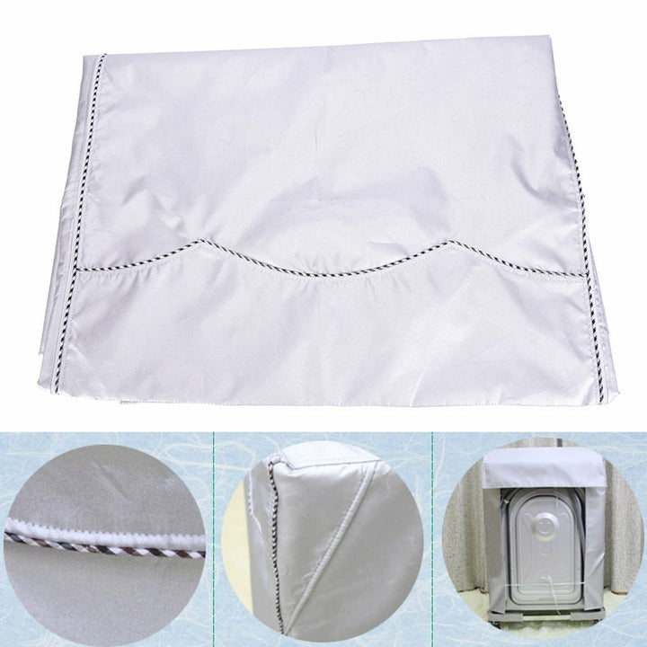 Automatic Turbine Roller Dustproof Washing Machine Cover Sunscreen Waterproof Washing Machine Cover Image 1