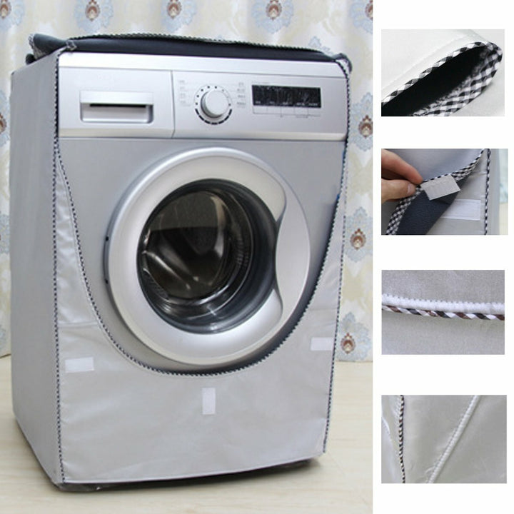 Automatic Turbine Roller Dustproof Washing Machine Cover Sunscreen Waterproof Washing Machine Cover Image 2