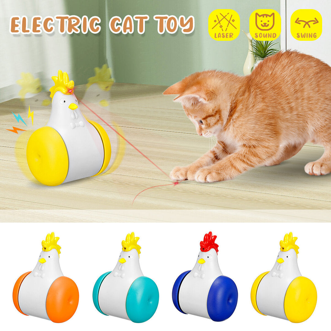 Automatic Cat Toys Interactive Smart Teasing Pet LED Laser Funny Electronic USB Rechargeable Sound Pets Toys for Cats Image 7