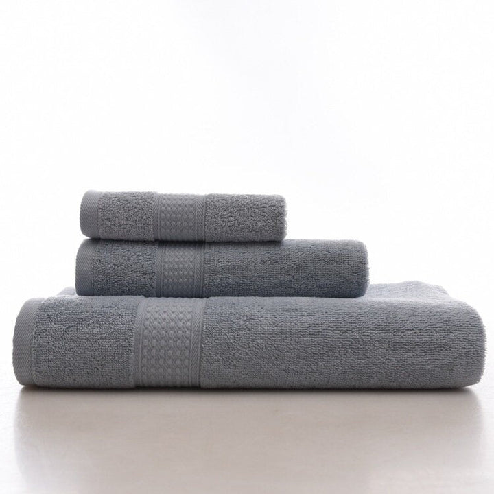 Bath Pure Towels Long Stapled Cotton Beach Spa Thicken Super Absorbent Towel Sets Image 2