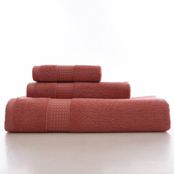 Bath Pure Towels Long Stapled Cotton Beach Spa Thicken Super Absorbent Towel Sets Image 5