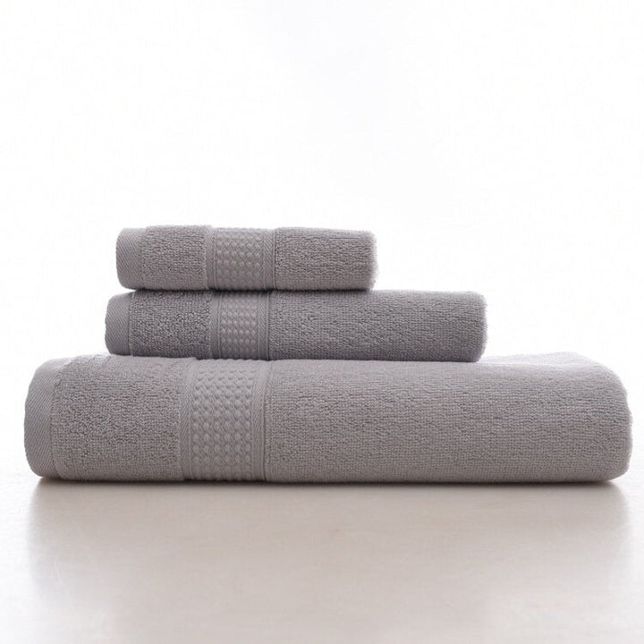 Bath Pure Towels Long Stapled Cotton Beach Spa Thicken Super Absorbent Towel Sets Image 1