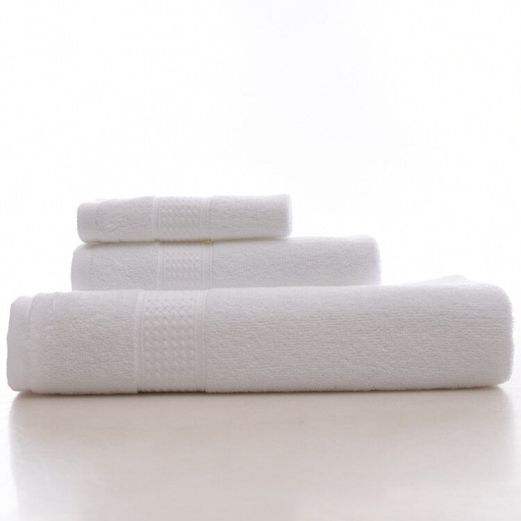 Bath Pure Towels Long Stapled Cotton Beach Spa Thicken Super Absorbent Towel Sets Image 9