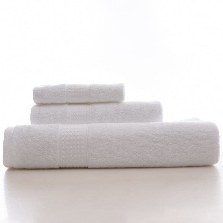 Bath Pure Towels Long Stapled Cotton Beach Spa Thicken Super Absorbent Towel Sets Image 9