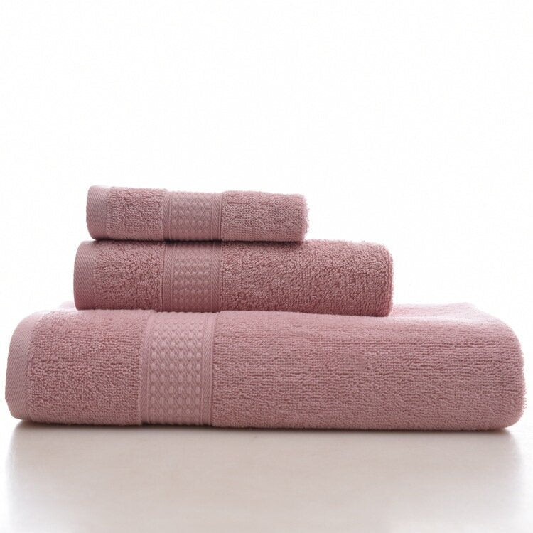 Bath Pure Towels Long Stapled Cotton Beach Spa Thicken Super Absorbent Towel Sets Image 10