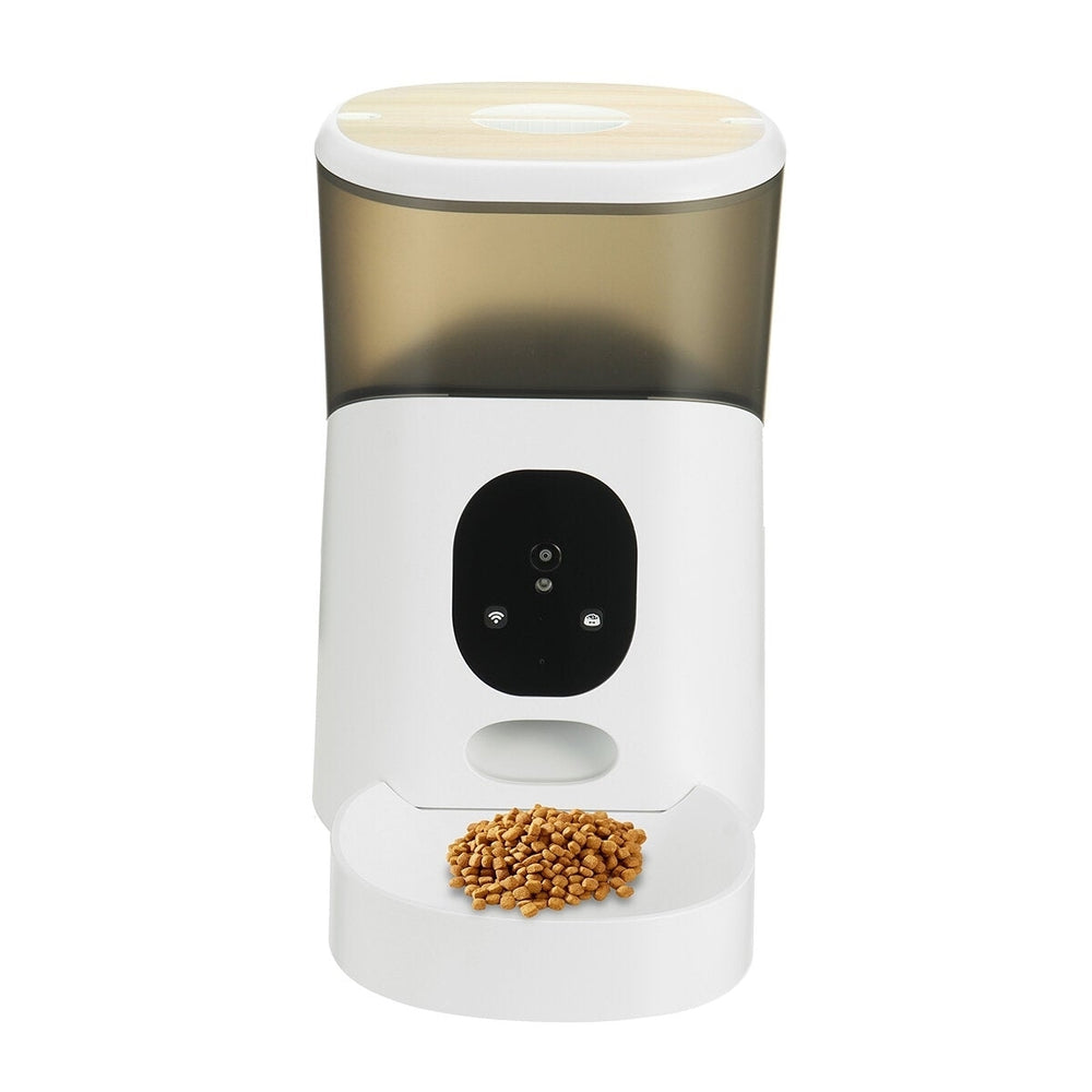 5L Pet Feeder Wi-Fi Remote Control Voice Control Cat Dog Feeder with Dual Power Design Image 2