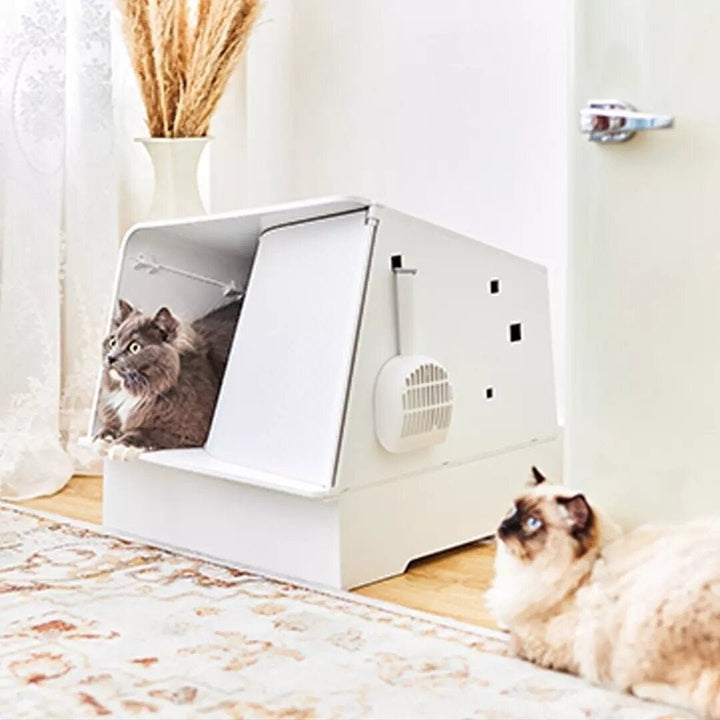 Autoxic Deodorizing Cat Litter Box Fully Enclosed Antibacterial Induction Light for Pet Image 3