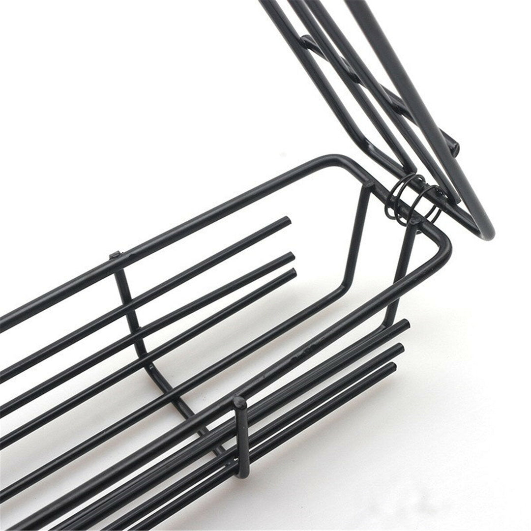 Barbecue Grilling Basket Kabobs Skewers Rack Hot Dog Sausage Rotisserie BBQ Tool Image 5