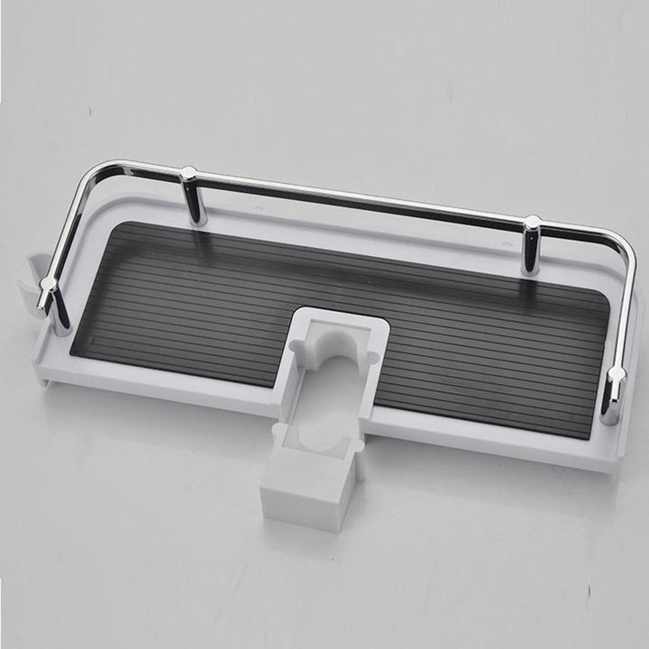 Bathroom Pole Shelf Shower Storage Caddy Rack Organiser Tray Holder Drain Shelf Image 5