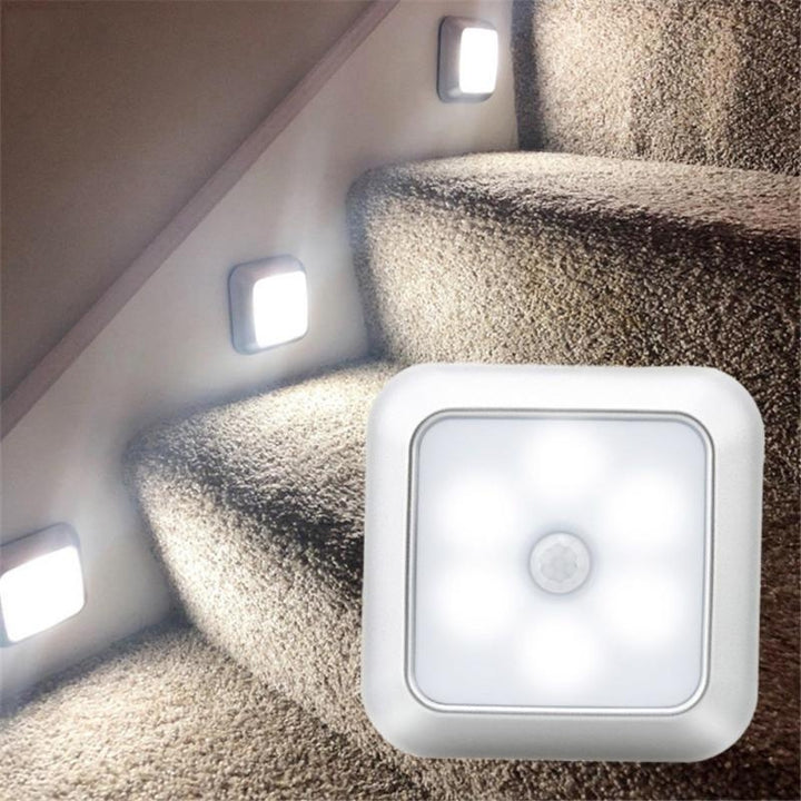 Battery Powered Night Light Motion Sensor Wireless Stairs Bedroom Wall Lamp For Cupboard Toilet Wardrobe Home Image 2