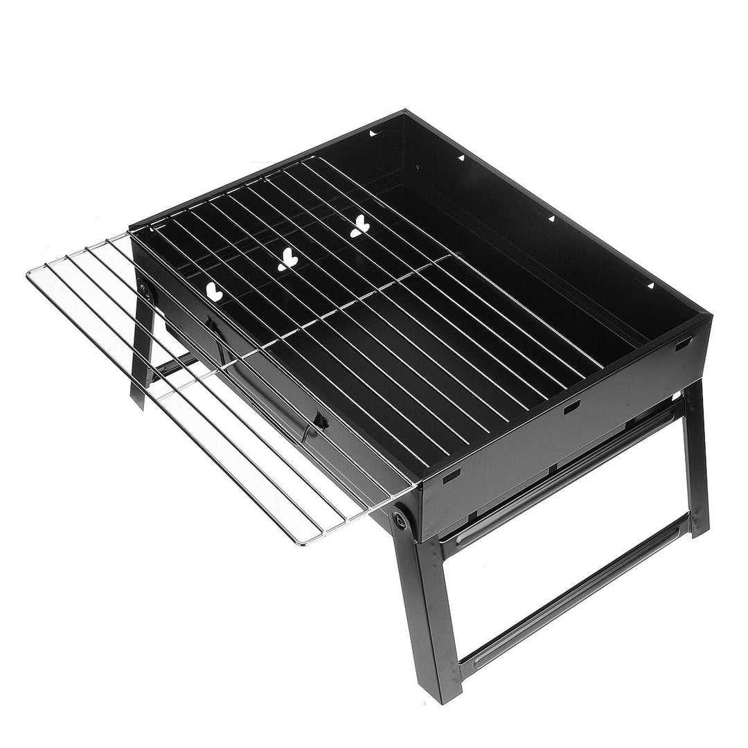 Barbecue Grill Portable Foldable Stainless Steel Mini Light for 3-5 Person Image 3