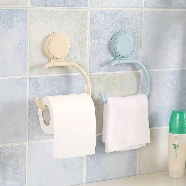 Bathroom Toilet Paper Holders Hanging Holder Organizer Towel Holder Hanger Rack Image 5