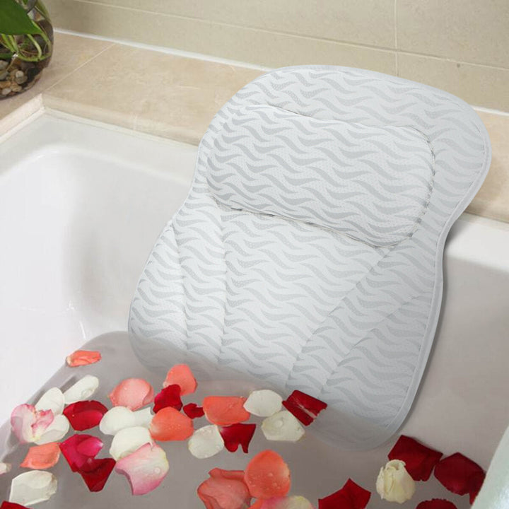 Bath Pillow Spirity Ergonomic with Neck and Back Support Comfortable Bathtub Pillows for Relaxation Image 5