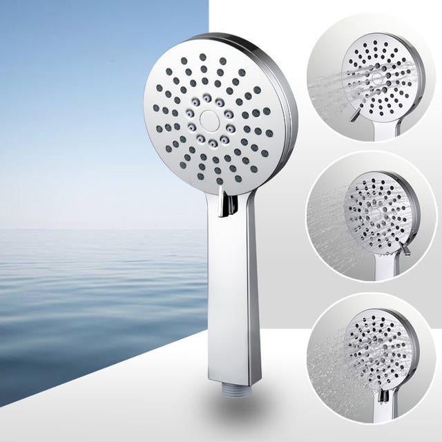 Bathroom Round Shape ABS Three Adjustment Water Saving Hand Grip Handheld Shower Faucet Image 5