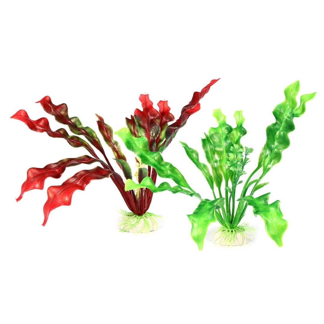 Aquarium Artificial Grass Plant Decorations Water Weed Ornament Fish Tank Decor Image 5