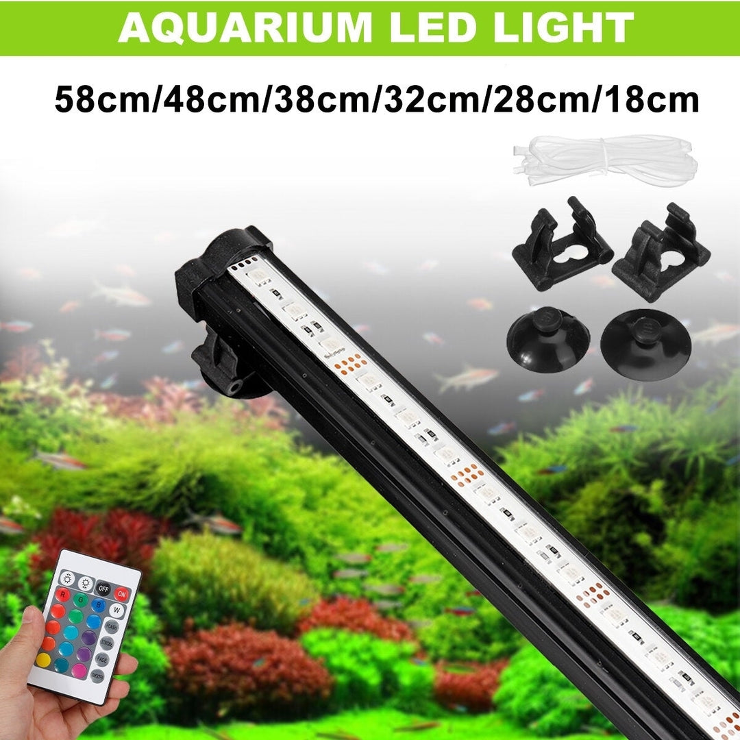 Aquarium Fish Tank LED Aeration Bubble Light Remote Control Diving Under IP68 Bright Colorful Lights Image 9