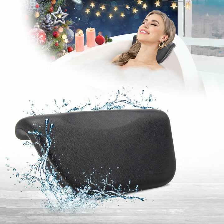 Bathtub Pillow Waterproof Bath Cushion Bathtub Pillows with Non-Slip Suction Cups Image 1