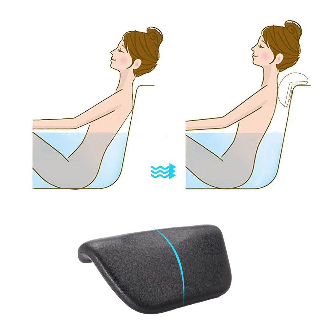 Bathtub Pillow Waterproof Bath Cushion Bathtub Pillows with Non-Slip Suction Cups Image 2