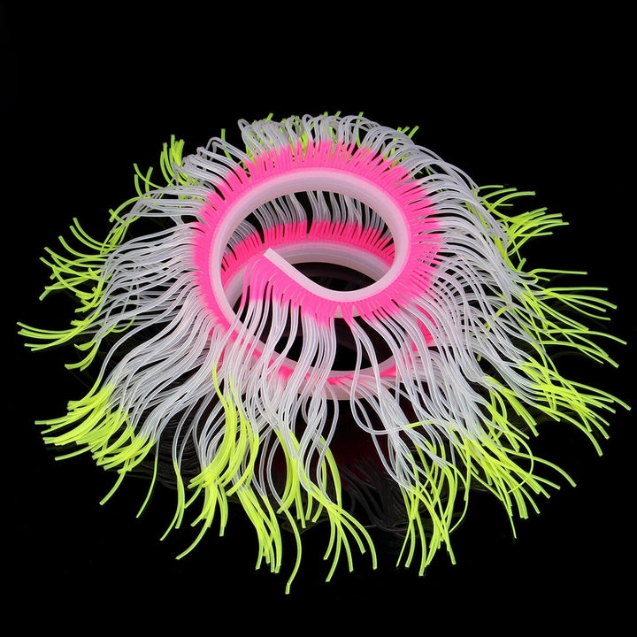 Aquarium Fish Tank Waterplant Decor Glowing Sea Anemone Coral Plant Ornament Image 4