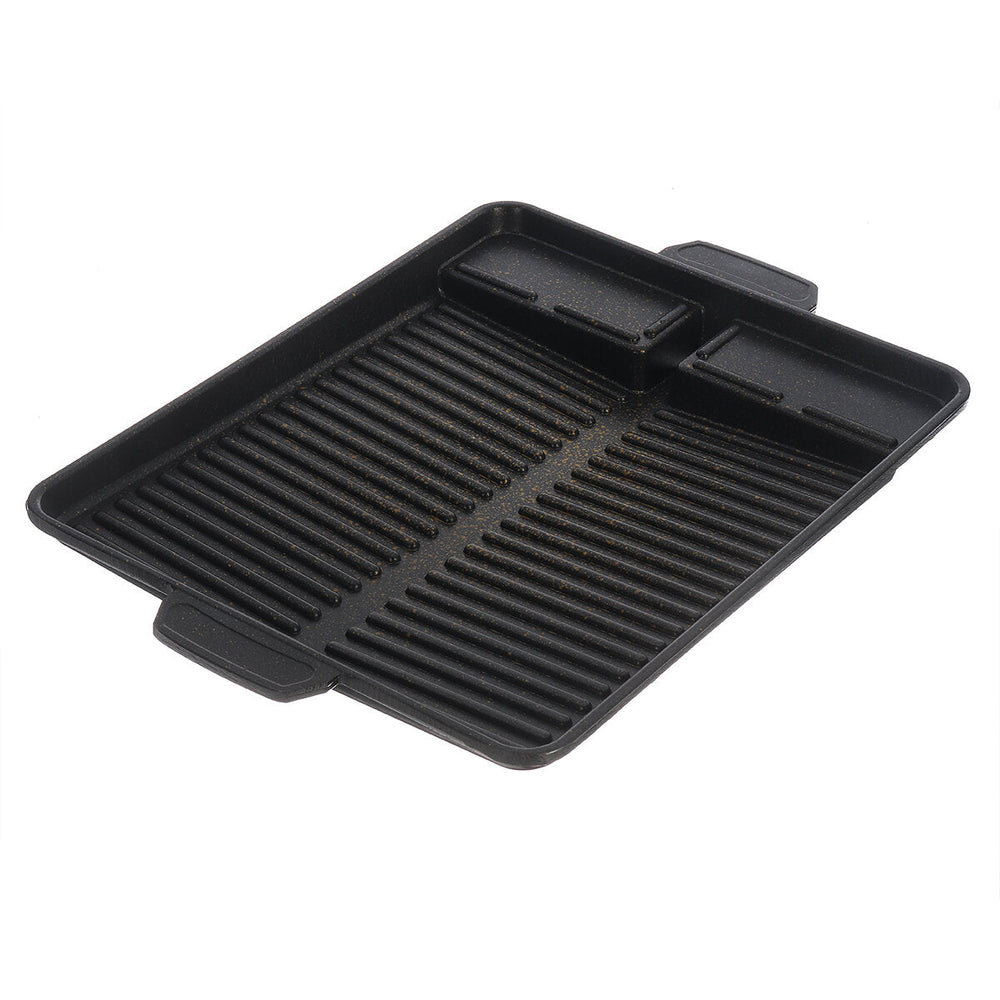 BBQ Grill Tray Cooking Plate Maifan Stone Coating Outdoor 32.5264CM Image 2