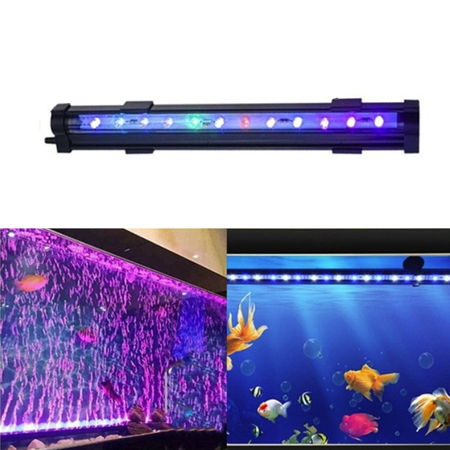 Aquarium Multicolor Tank Fish LED Lights Underwater Waterproof Lamp Image 1