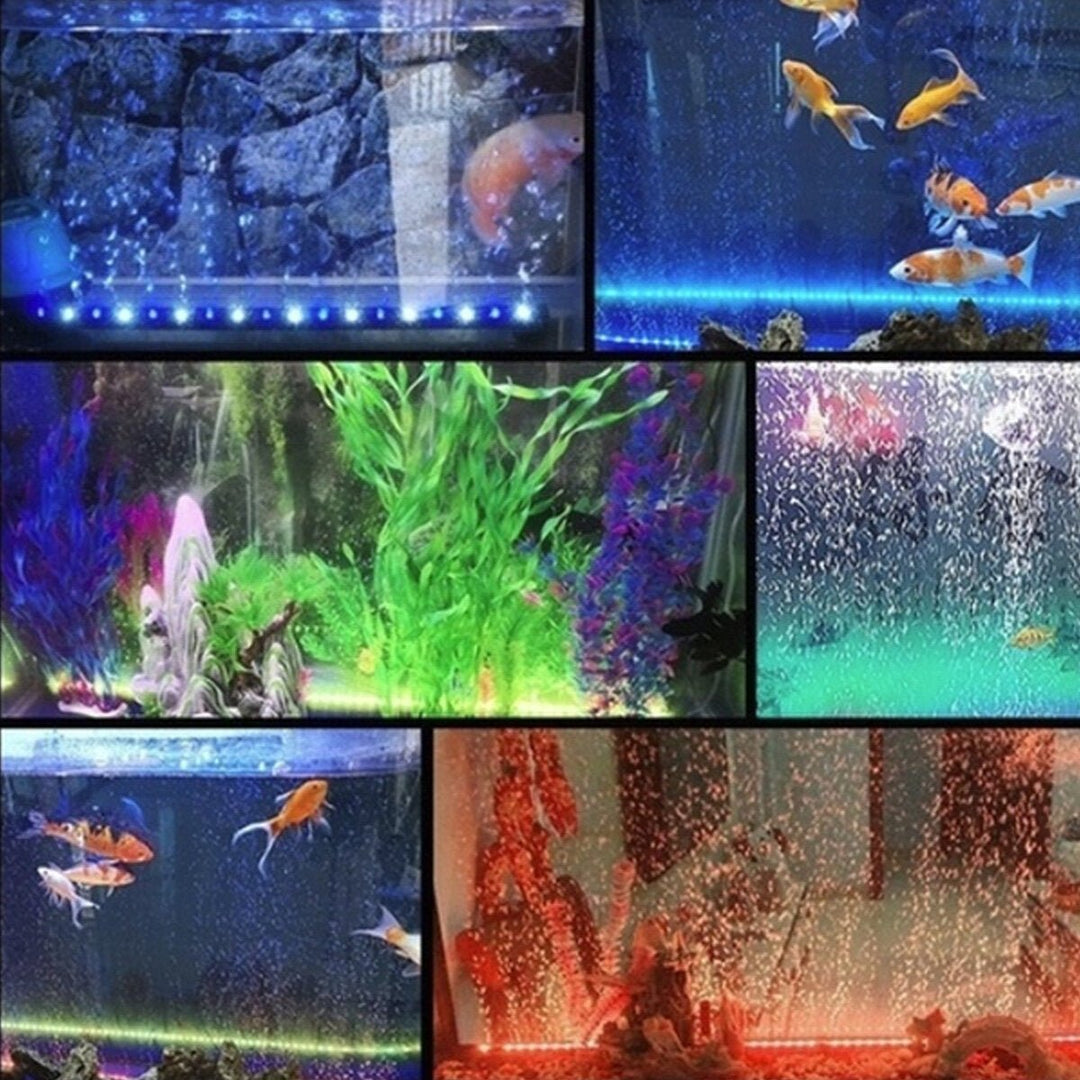 Aquarium Multicolor Tank Fish LED Lights Underwater Waterproof Lamp Image 6