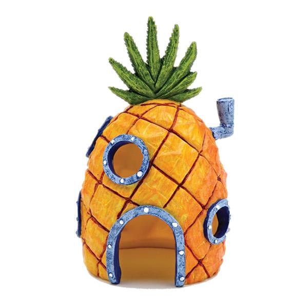 Aquarium Decor Pineapple Home Ornament Fish Tank Dectoration Fish Hideaway Stone House Image 1