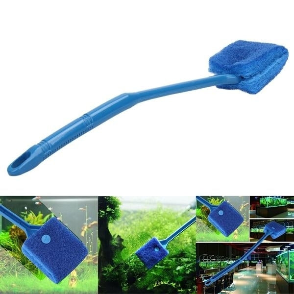 Aquarium Fish Tank Glass Algae Glass Cleaner Clean Brush Fish Tank Cleaner Image 1