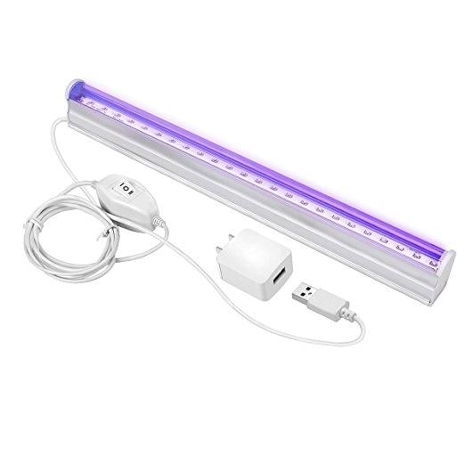 Aquarium LED Light UV LED Black Light Fitures 6W Portable Blacklight Lamp Image 1