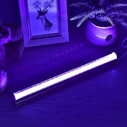 Aquarium LED Light UV LED Black Light Fitures 6W Portable Blacklight Lamp Image 2