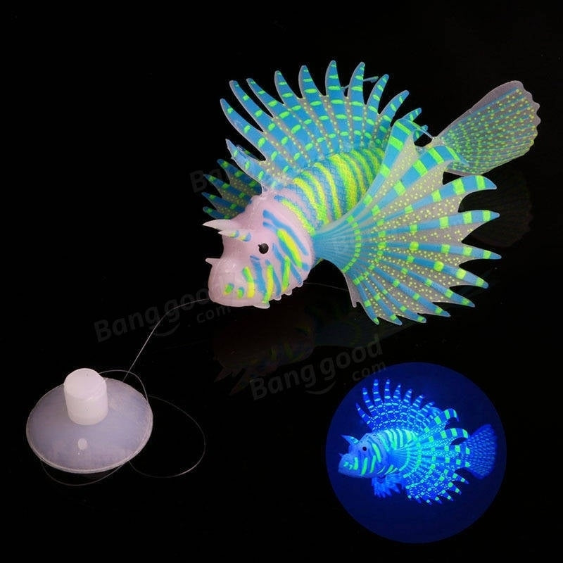 Aquarium Ornament Glowing Effect Silicone Artificial Decoration for Fish Tank Image 2