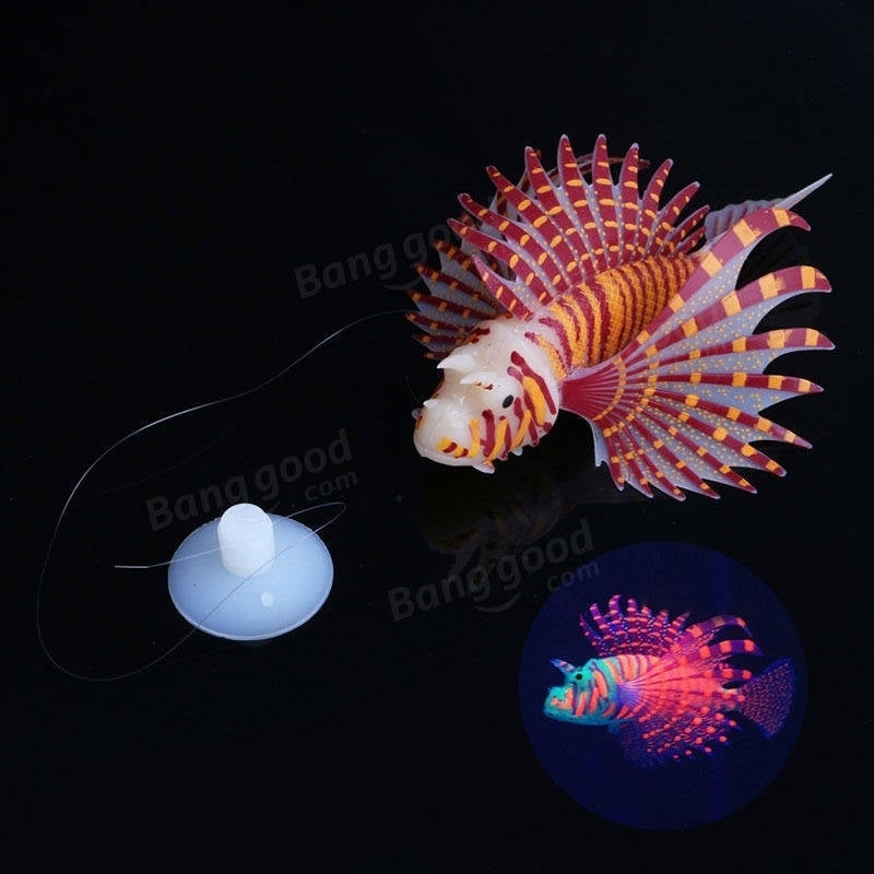 Aquarium Ornament Glowing Effect Silicone Artificial Decoration for Fish Tank Image 3