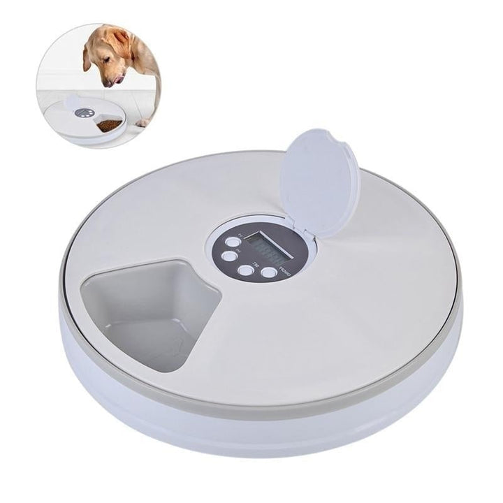 Autoxic Pet Smart Feeder Timing Feeder 6 Meals 6 Grids Cat Dog Electric Dry Image 4