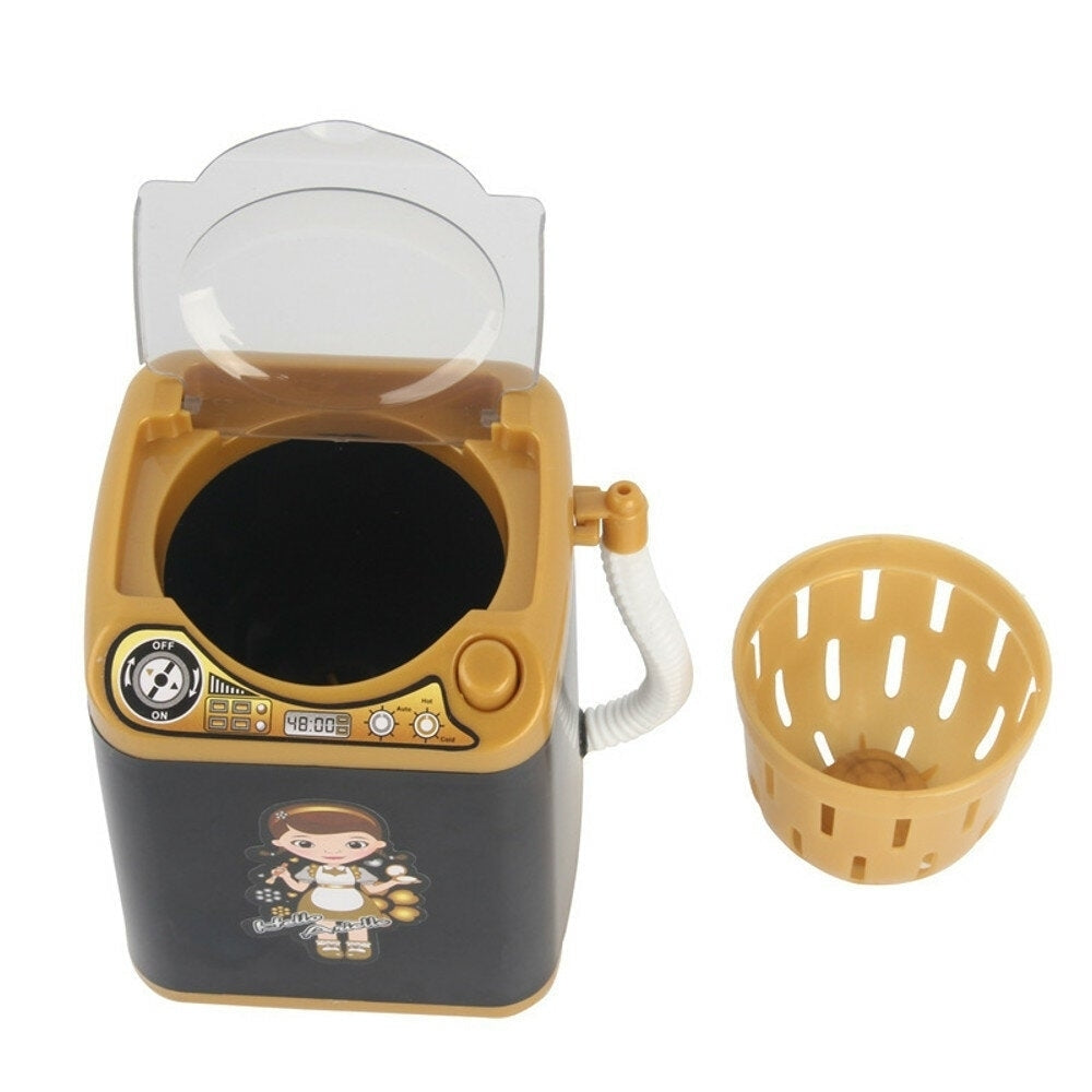 Black Simulation Electric Mini Washing Machine Washable and Dehydrated Play Childrens Indoor Toys Image 5