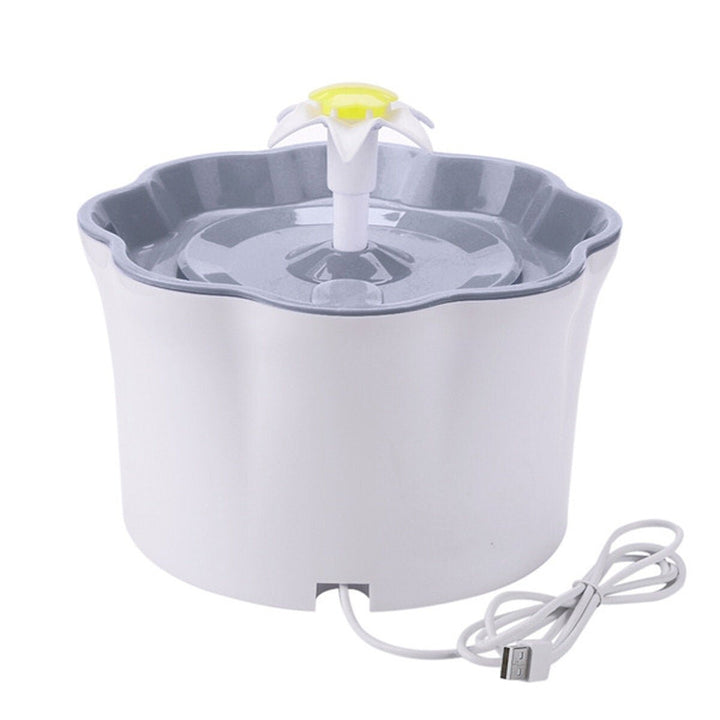 Pet Drinking Fountain 2.6L DC5V USB Charging Lily Shape Image 7