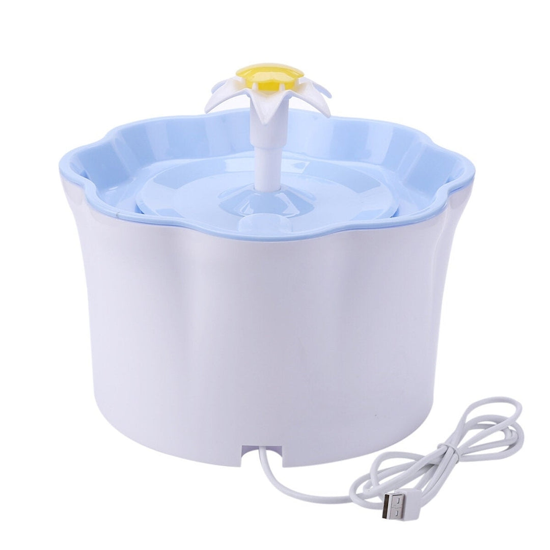 Pet Drinking Fountain 2.6L DC5V USB Charging Lily Shape Image 8