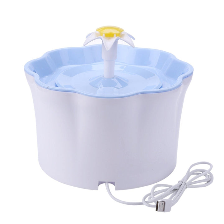 Pet Drinking Fountain 2.6L DC5V USB Charging Lily Shape Image 8