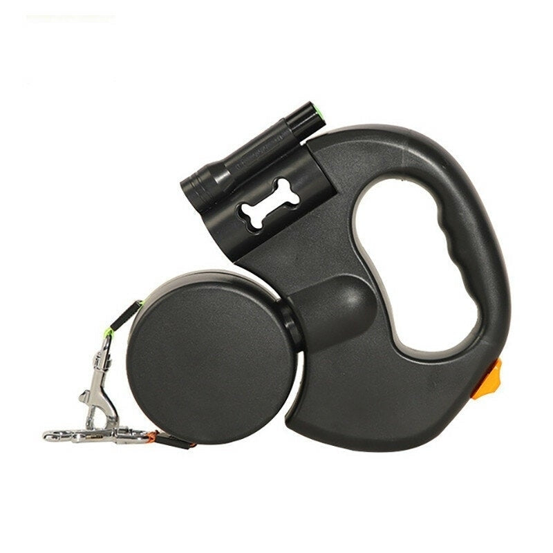 Autoxic Retractable Leash Can Hold Two Pets at The Same Time with Flashlight Lighting Guidance System Reflective Rope Image 6