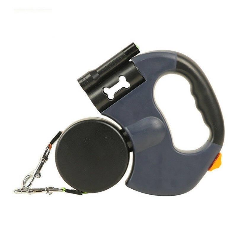 Autoxic Retractable Leash Can Hold Two Pets at The Same Time with Flashlight Lighting Guidance System Reflective Rope Image 8